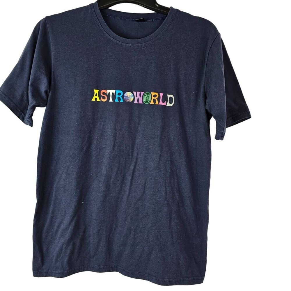 Astroworld Tour‎ T-Shirt Travis Scott Size M Wish You Were Here Navy